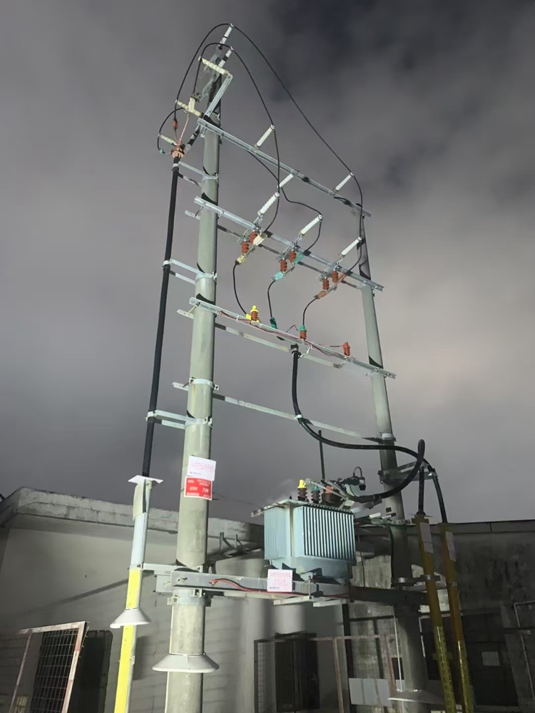 东莞市厚街机动车年检检测站315变压器增容工程顺利通电1
