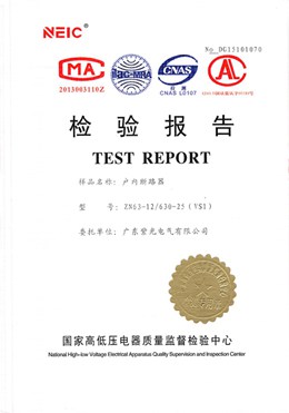 真空断路器型式试验报告
